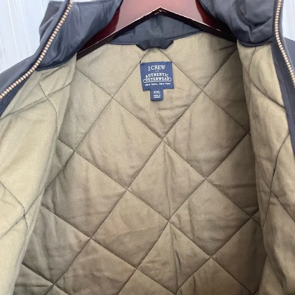 J.Crew‎ Quilted Vest Navy Sz XXL - Picture 3 of 5